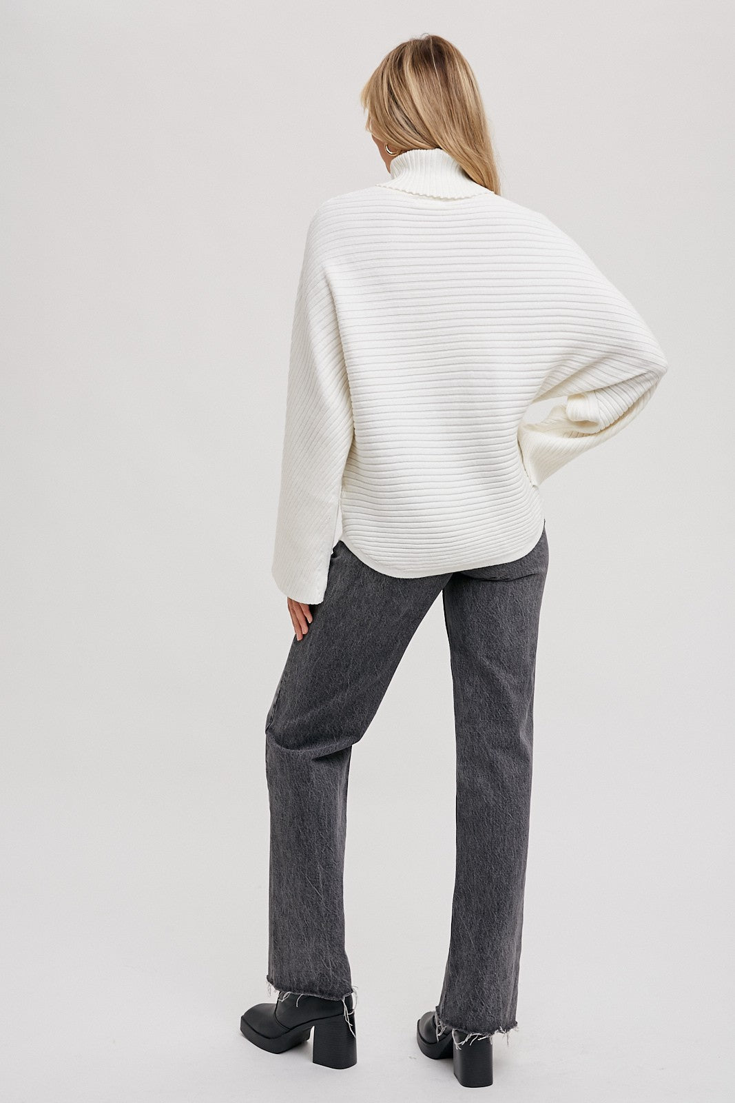 Ribbed Turtleneck Sweater