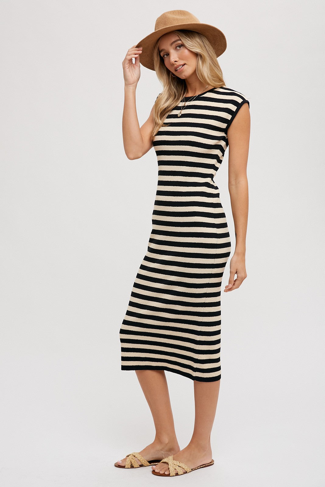 Striped Midi Dress