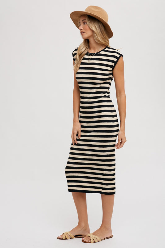 Striped Midi Dress