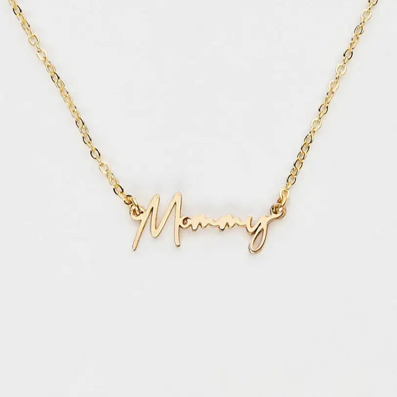 24K Gold "Mommy" Necklace