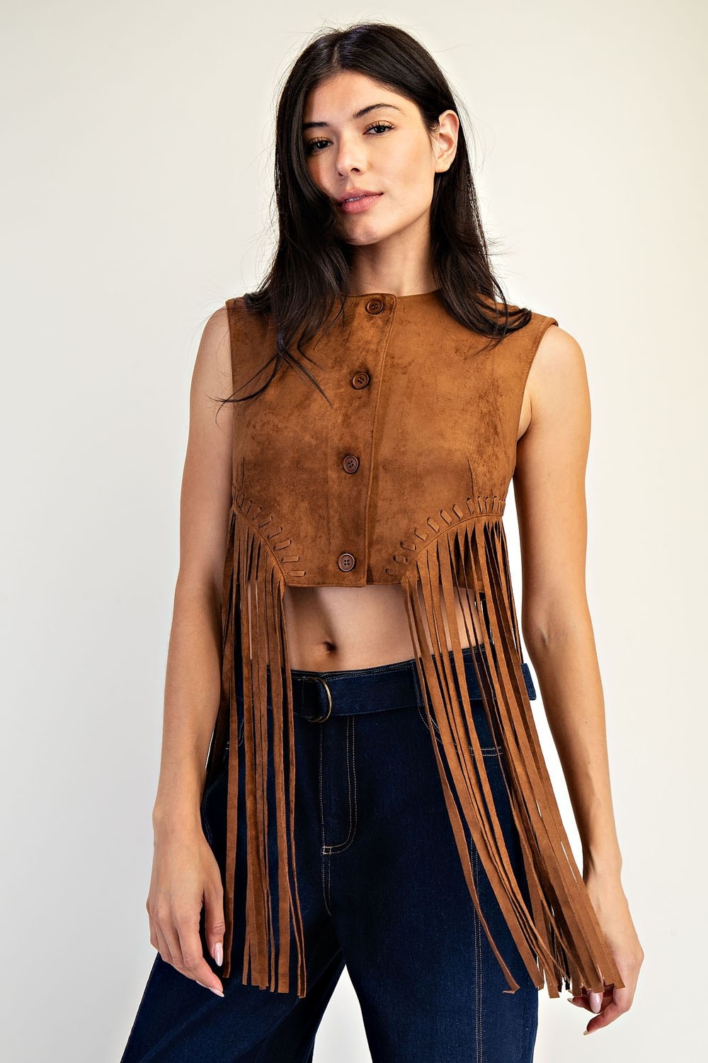 Boho Fringe Vest