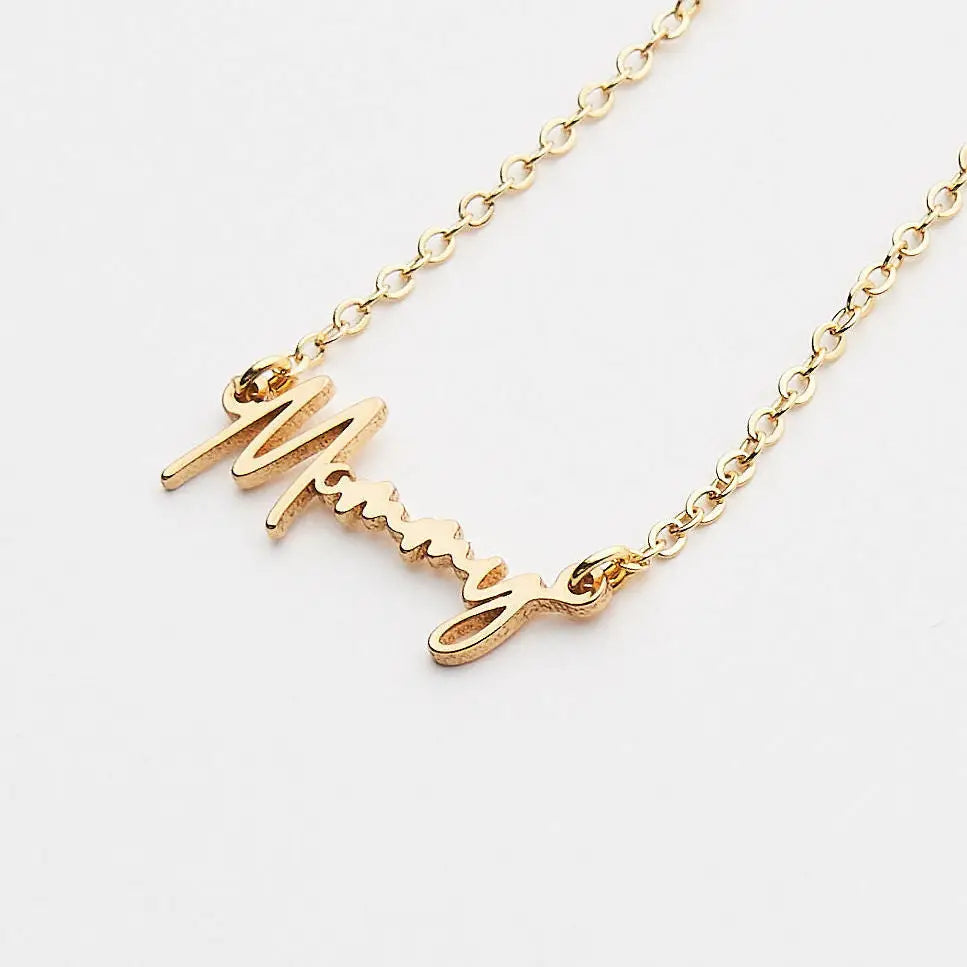 24K Gold "Mommy" Necklace