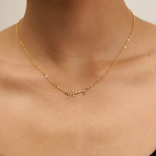 24K Gold "Mommy" Necklace