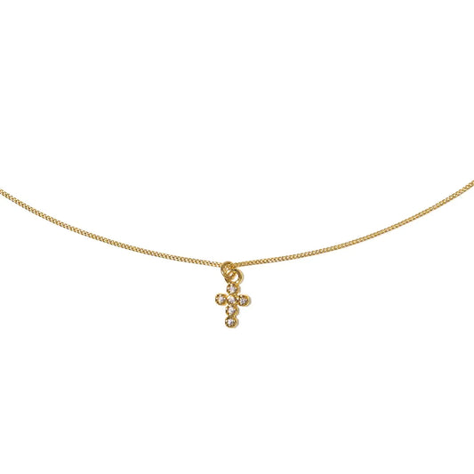 18K Gold Filled Cross Necklace