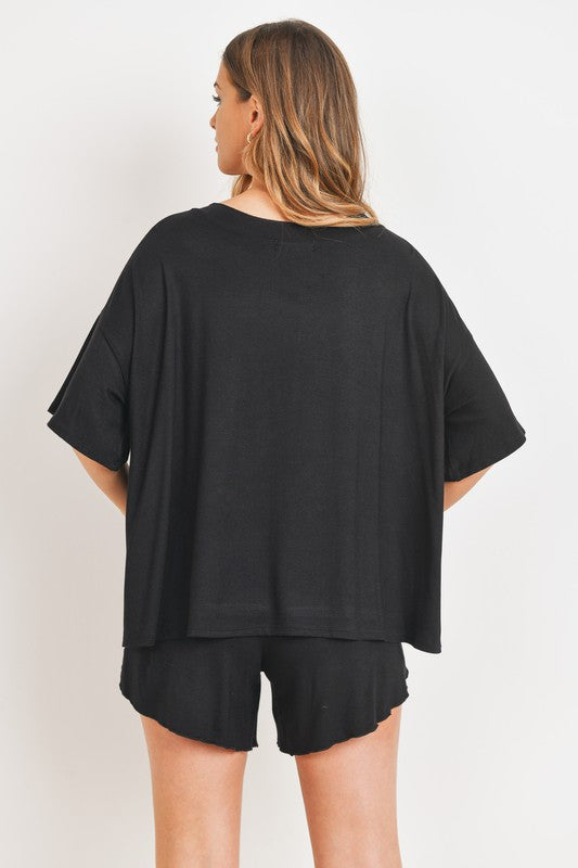 Elevated Basic Tee in Black