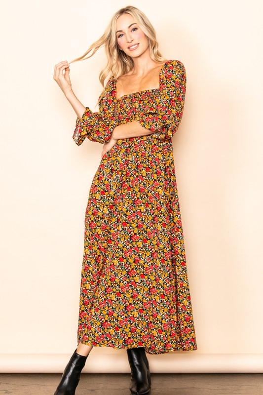 Floral Maxi Dress- Small