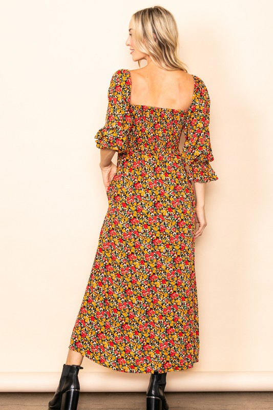 Floral Maxi Dress- Small